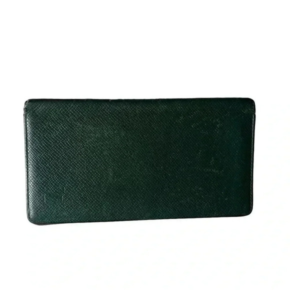 Louis Vuitton Vintage Taiga Leather Bifold Wallet Dark Green - Picture 1 of 13